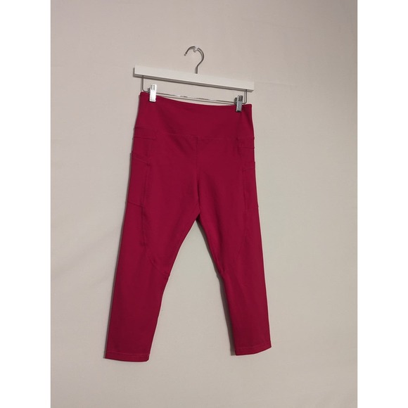 Zyia active bright pink workout leggings with 2 pockets size Medium 8-10 - Picture 1 of 4
